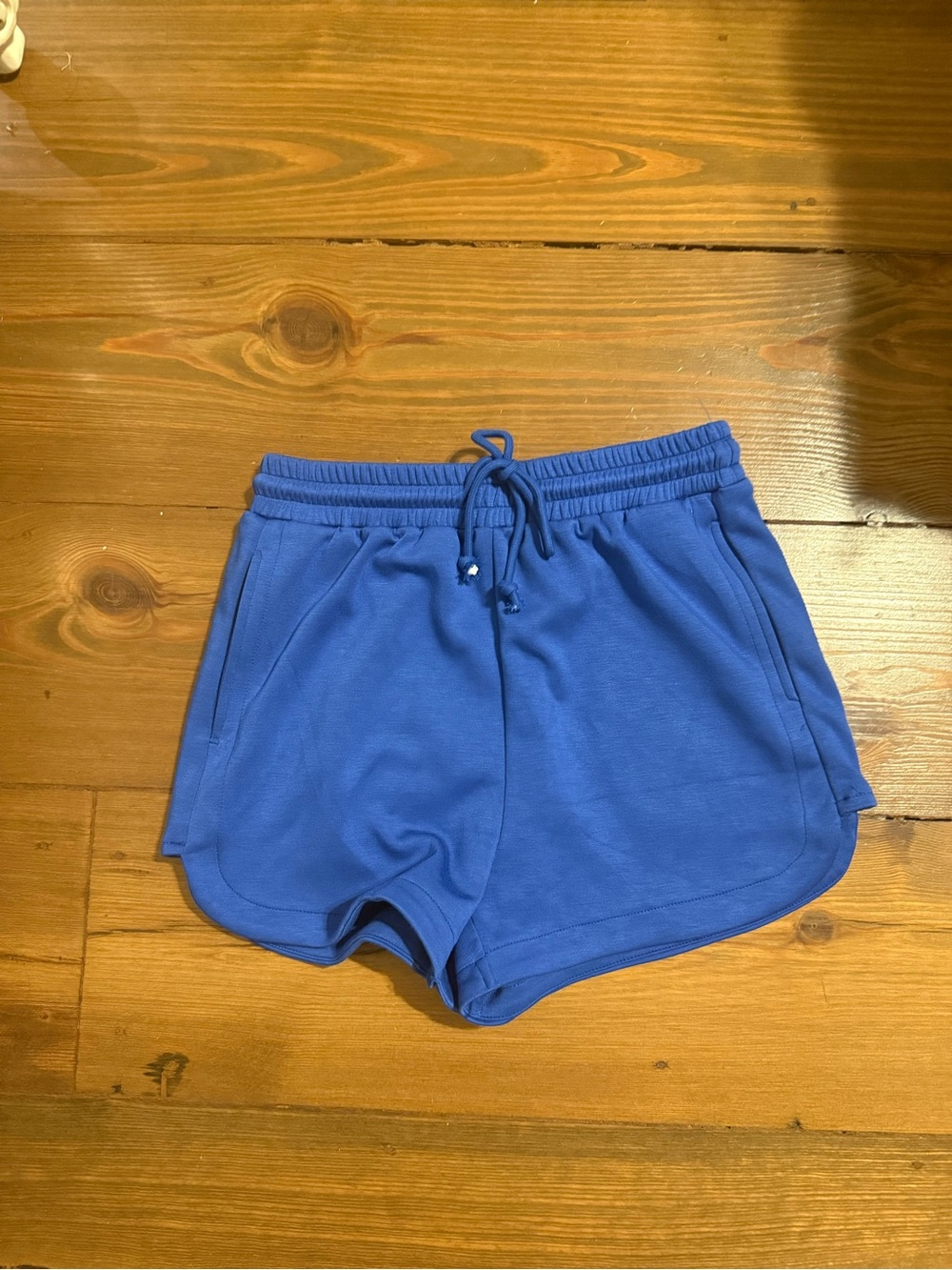 Women’s Blue Drawstring Athletic Shorts